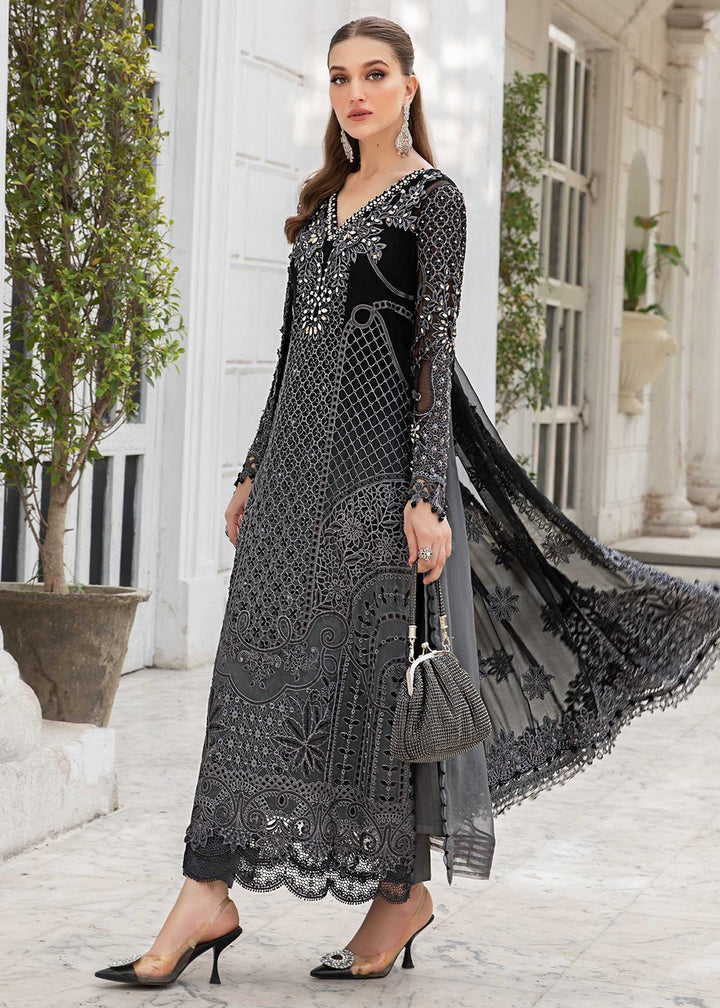 Buy Now Unstitched Chiffon Formals '24 by Maria B | MPC-24-101 Online at Empress Online in USA, UK, Canada & Worldwide at Empress Clothing.