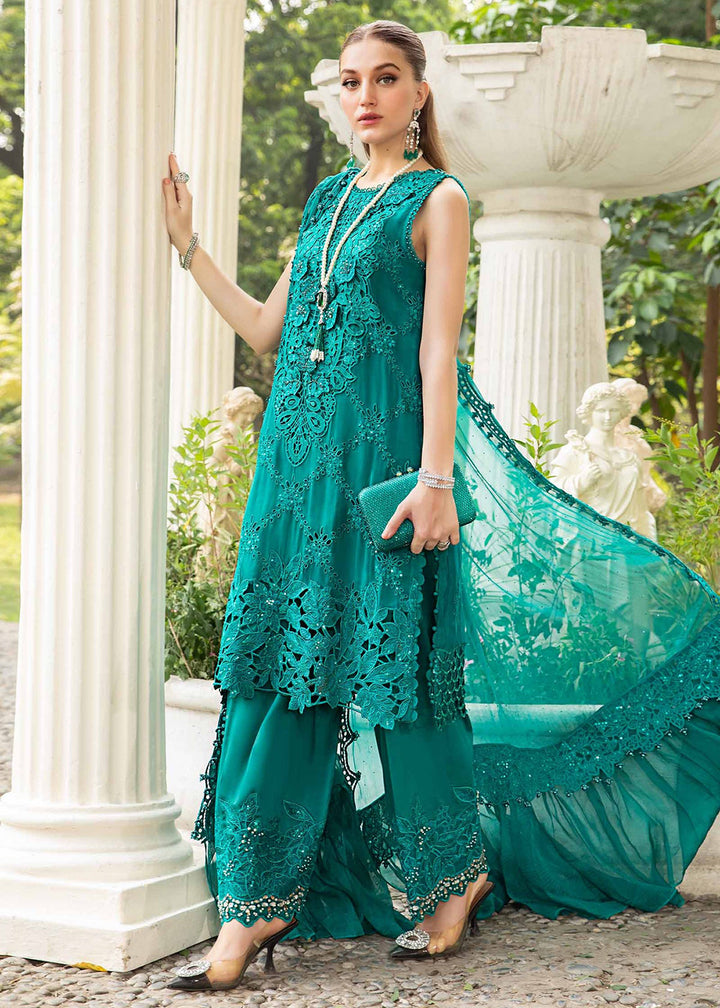 Buy Now Unstitched Chiffon Formals '24 by Maria B | MPC-24-105 Online at Empress Online in USA, Italy, Germany & Worldwide at Empress Clothing. 