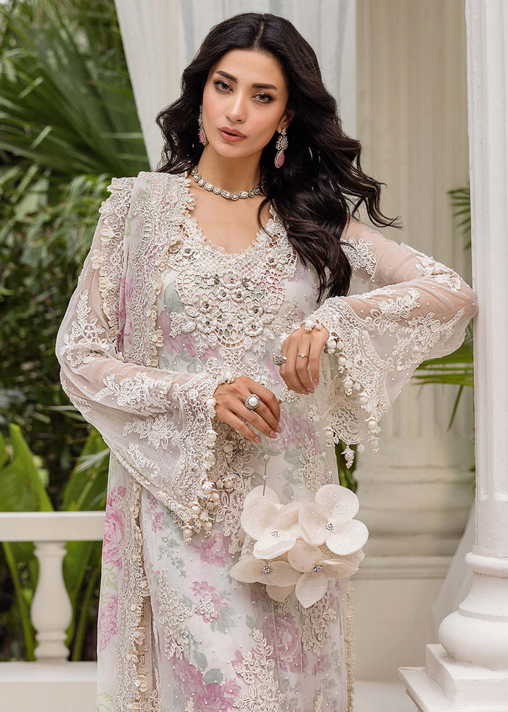 Buy Now Unstitched Chiffons '25 by Maria B | MPC-25-101 Online in USA, UK, Canada, France, Italy, Germany, Spain, Netherlands & Worldwide at Empress Clothing.