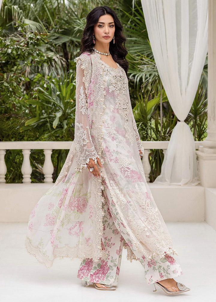 Buy Now Unstitched Chiffons '25 by Maria B | MPC-25-101 Online in USA, UK, Canada, France, Italy, Germany, Spain, Netherlands & Worldwide at Empress Clothing.