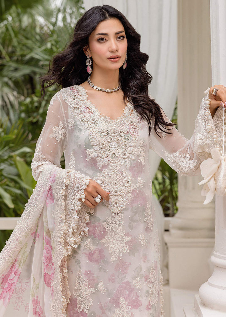 Buy Now Unstitched Chiffons '25 by Maria B | MPC-25-101 Online in USA, UK, Canada, France, Italy, Germany, Spain, Netherlands & Worldwide at Empress Clothing.