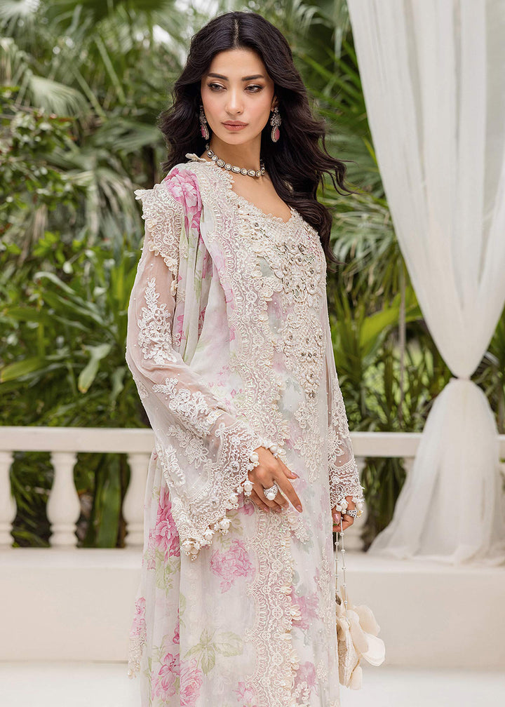 Buy Now Unstitched Chiffons '25 by Maria B | MPC-25-101 Online in USA, UK, Canada, France, Italy, Germany, Spain, Netherlands & Worldwide at Empress Clothing.