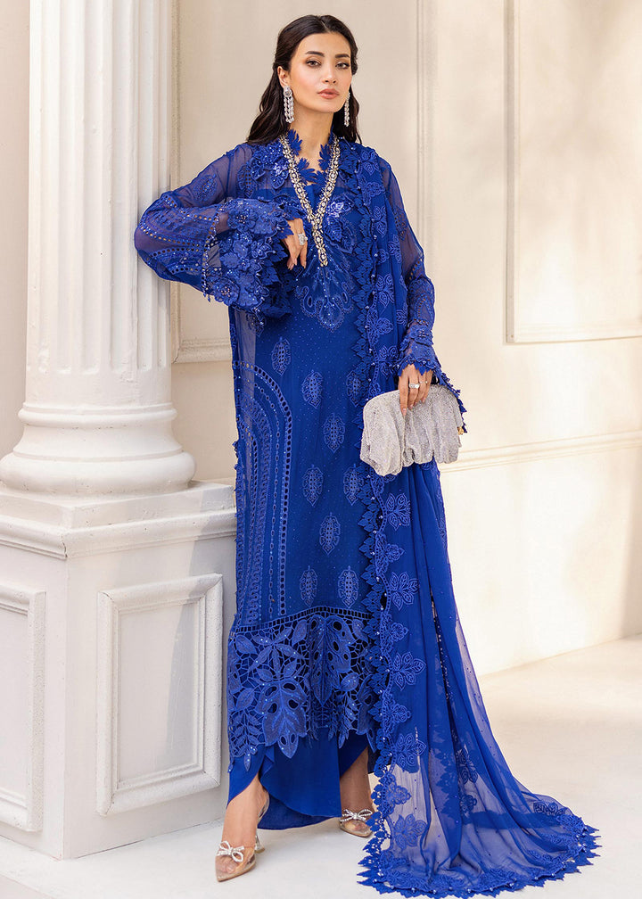 Buy Now Unstitched Chiffons '25 by Maria B | MPC-25-103 Online in USA, UK, Canada, France, Italy, Germany, Spain, Netherlands & Worldwide at Empress Clothing.