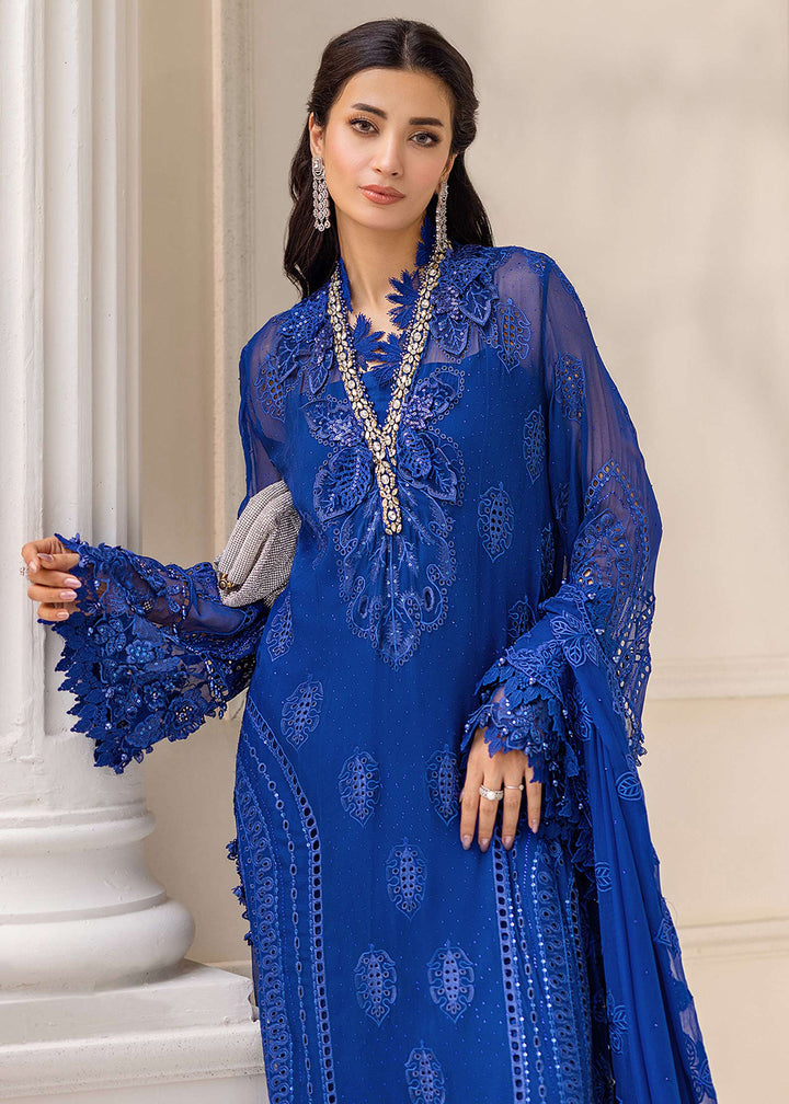 Buy Now Unstitched Chiffons '25 by Maria B | MPC-25-103 Online in USA, UK, Canada, France, Italy, Germany, Spain, Netherlands & Worldwide at Empress Clothing.