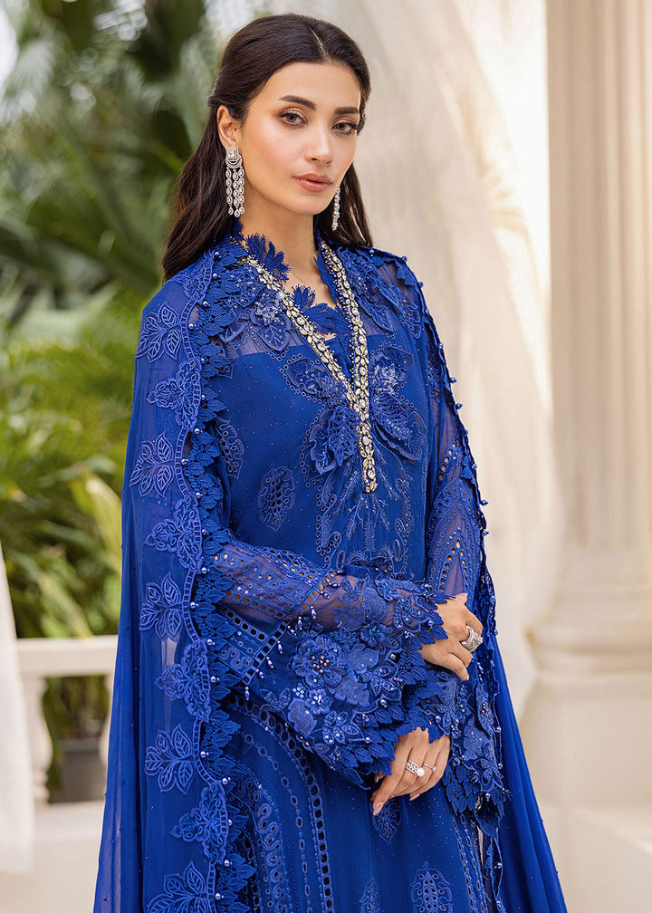 Buy Now Unstitched Chiffons '25 by Maria B | MPC-25-103 Online in USA, UK, Canada, France, Italy, Germany, Spain, Netherlands & Worldwide at Empress Clothing.