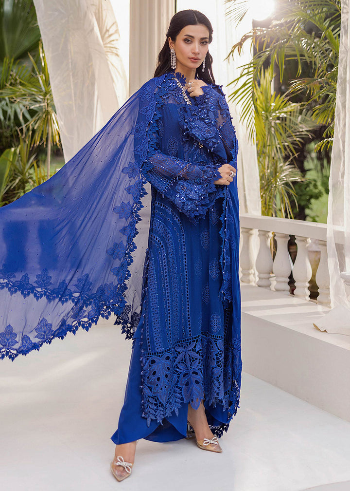 Buy Now Unstitched Chiffons '25 by Maria B | MPC-25-103 Online in USA, UK, Canada, France, Italy, Germany, Spain, Netherlands & Worldwide at Empress Clothing.