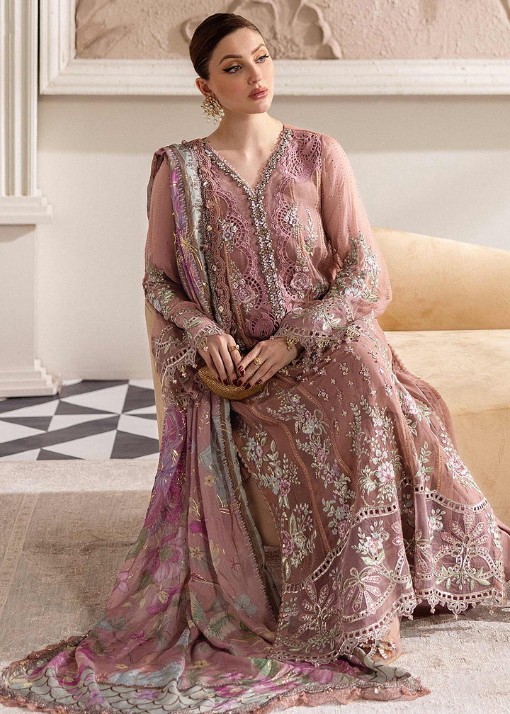 Buy Now Unstitched Chiffons '25 by Maria B | MPC-25-105 Online in USA, UK, Canada, France, Italy, Germany, Spain, Netherlands & Worldwide at Empress Clothing.