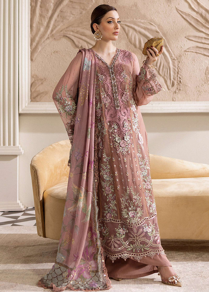 Buy Now Unstitched Chiffons '25 by Maria B | MPC-25-105 Online in USA, UK, Canada, France, Italy, Germany, Spain, Netherlands & Worldwide at Empress Clothing.