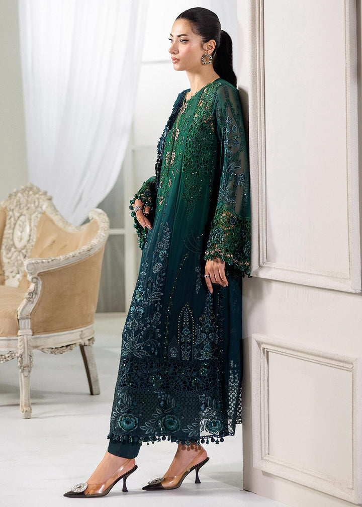 Buy Now Unstitched Chiffons '25 by Maria B | MPC-25-106 Online in USA, UK, Canada, France, Italy, Germany, Spain, Netherlands & Worldwide at Empress Clothing.