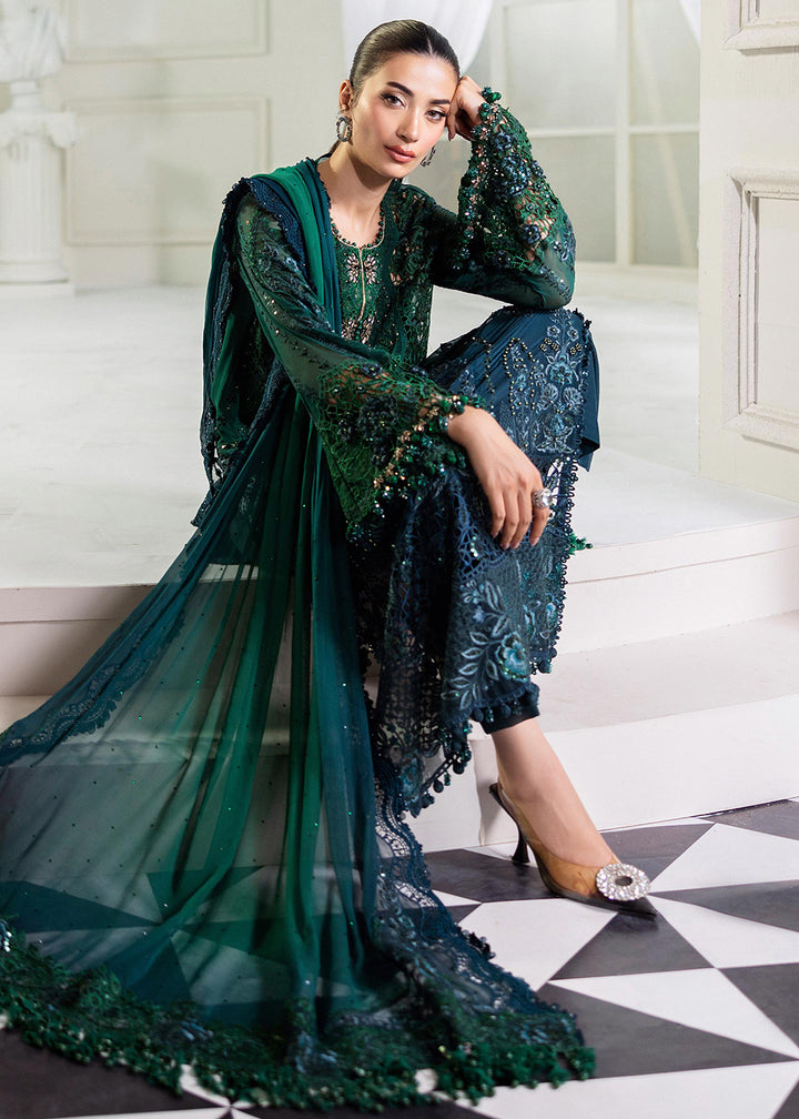 Buy Now Unstitched Chiffons '25 by Maria B | MPC-25-106 Online in USA, UK, Canada, France, Italy, Germany, Spain, Netherlands & Worldwide at Empress Clothing.