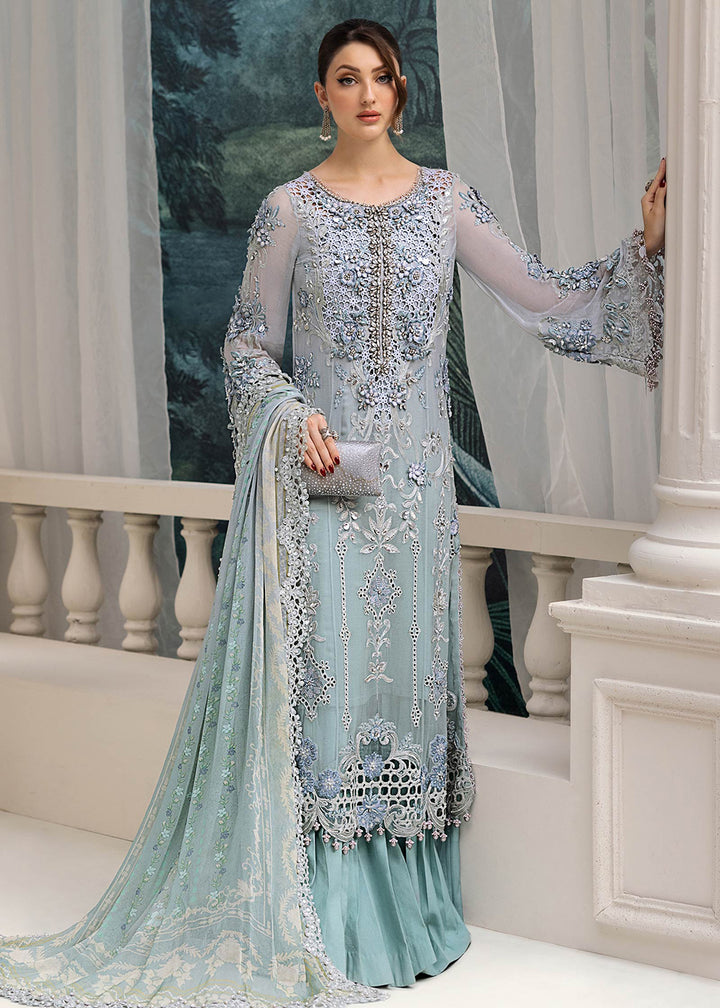 Buy Now Unstitched Chiffons '25 by Maria B | MPC-25-108 Online in USA, UK, Canada, France, Italy, Germany, Spain, Netherlands & Worldwide at Empress Clothing.