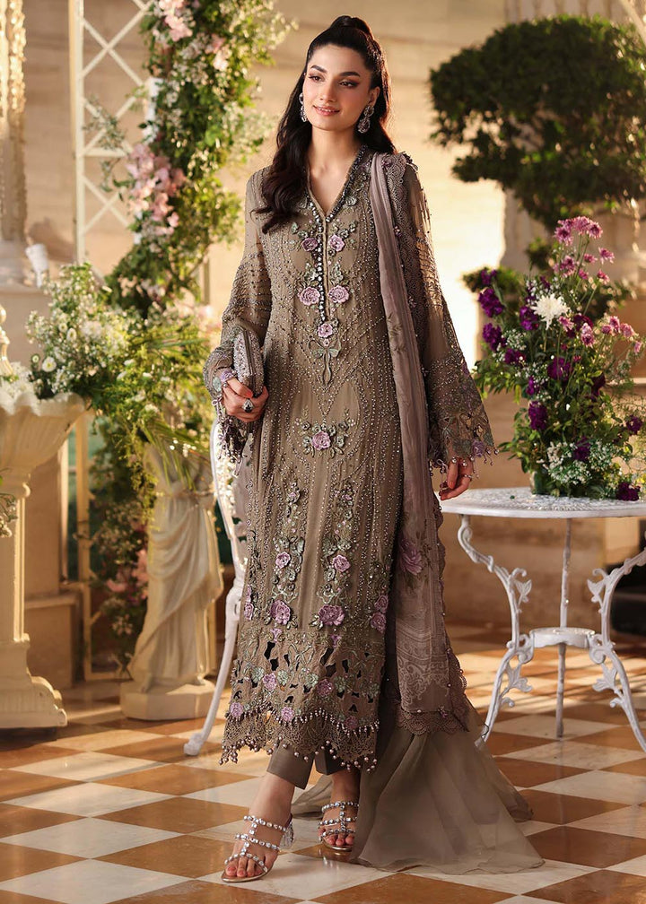 Buy Now Tea Affair Chiffon Formals '26 by Maria B | MPC-26-102 Online in US, UK, Canada, France, Greece, Germany, Ireland, Sweden, UAE & Worldwide at Empress.
