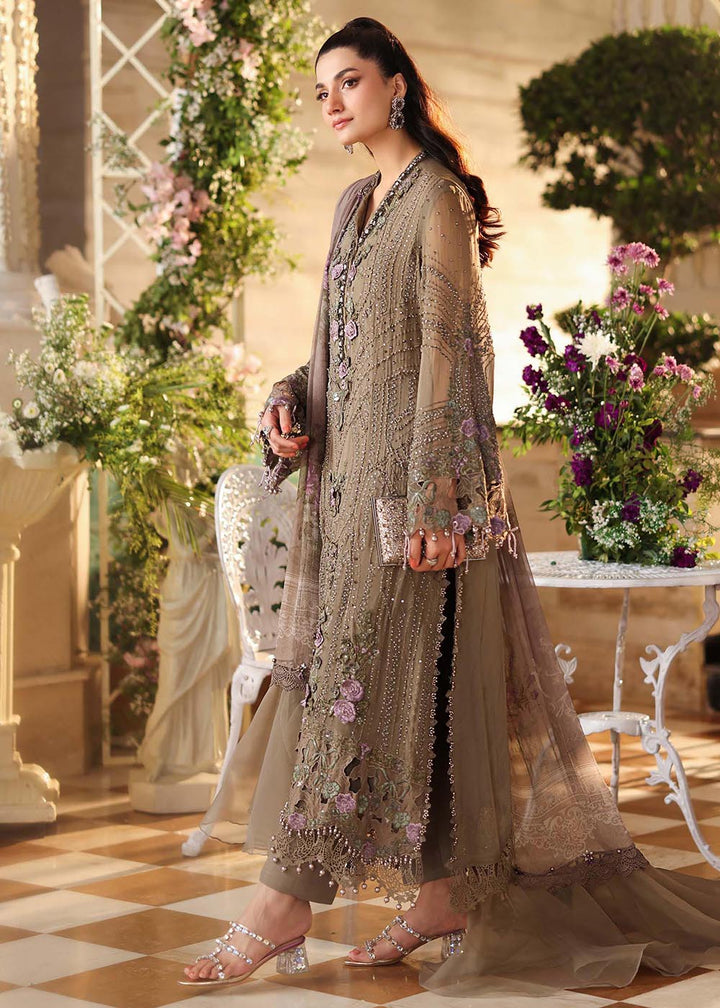 Buy Now Tea Affair Chiffon Formals '26 by Maria B | MPC-26-102 Online in US, UK, Canada, France, Greece, Germany, Ireland, Sweden, UAE & Worldwide at Empress.