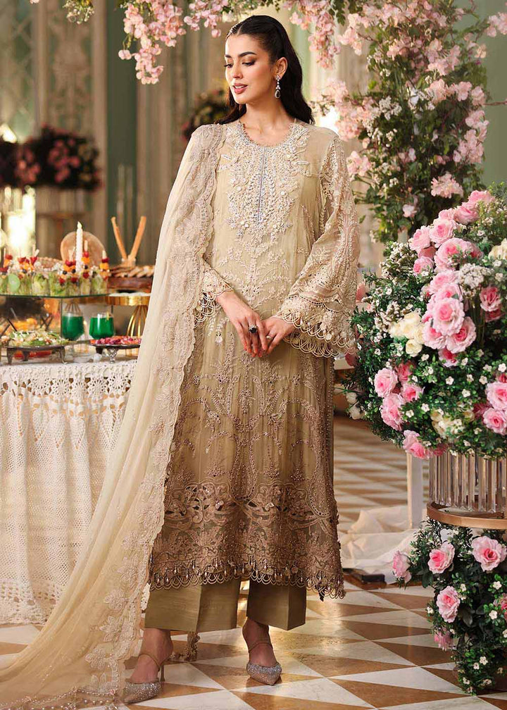 Buy Now Tea Affair Chiffon Formals '26 by Maria B | MPC-26-103 Online in US, UK, Canada, France, Greece, Germany, Ireland, Sweden, UAE & Worldwide at Empress.