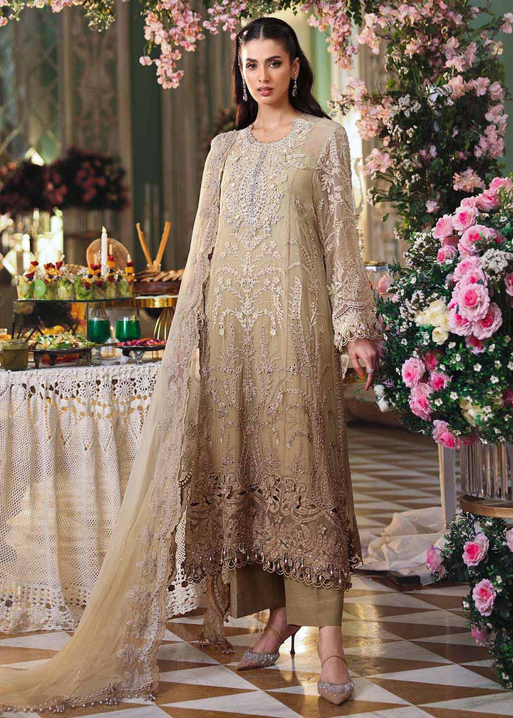 Buy Now Tea Affair Chiffon Formals '26 by Maria B | MPC-26-103 Online in US, UK, Canada, France, Greece, Germany, Ireland, Sweden, UAE & Worldwide at Empress.