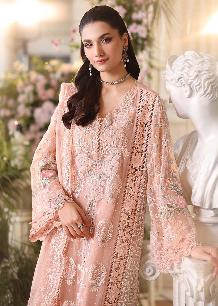 Buy Now Tea Affair Chiffon Formals '26 by Maria B | MPC-26-104 Online in US, UK, Canada, France, Greece, Germany, Ireland, Sweden, UAE & Worldwide at Empress.