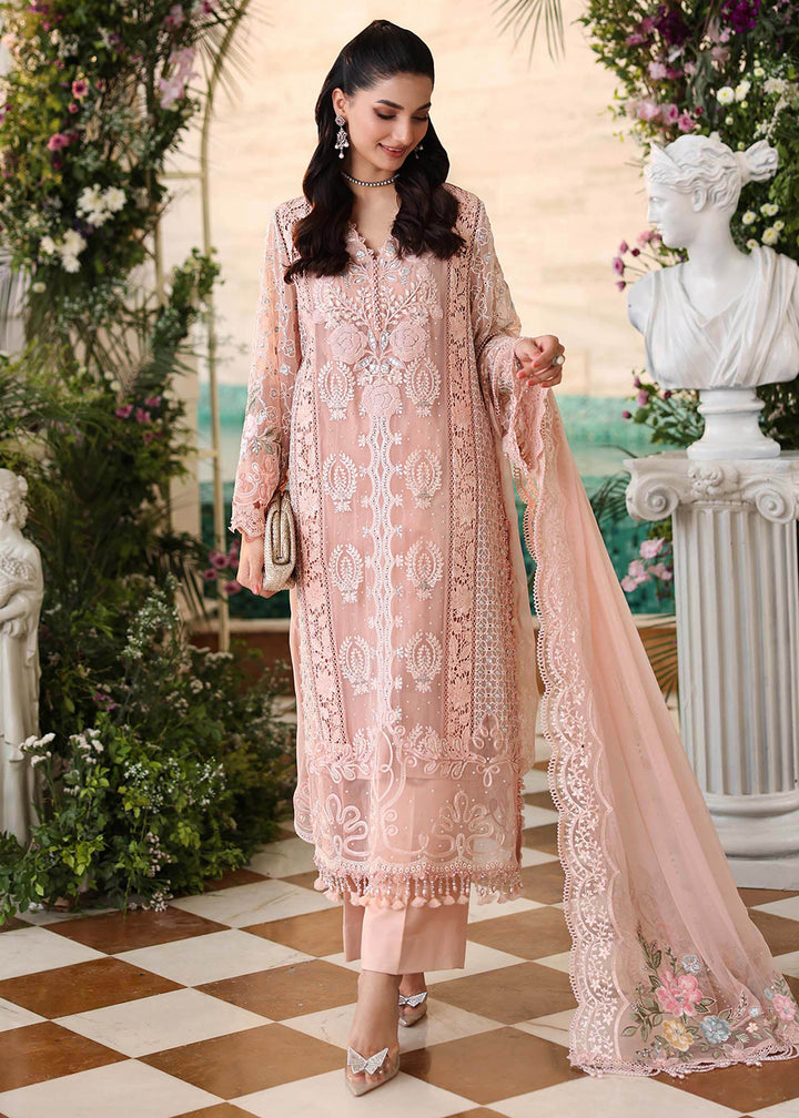Buy Now Tea Affair Chiffon Formals '26 by Maria B | MPC-26-104 Online in US, UK, Canada, France, Greece, Germany, Ireland, Sweden, UAE & Worldwide at Empress.