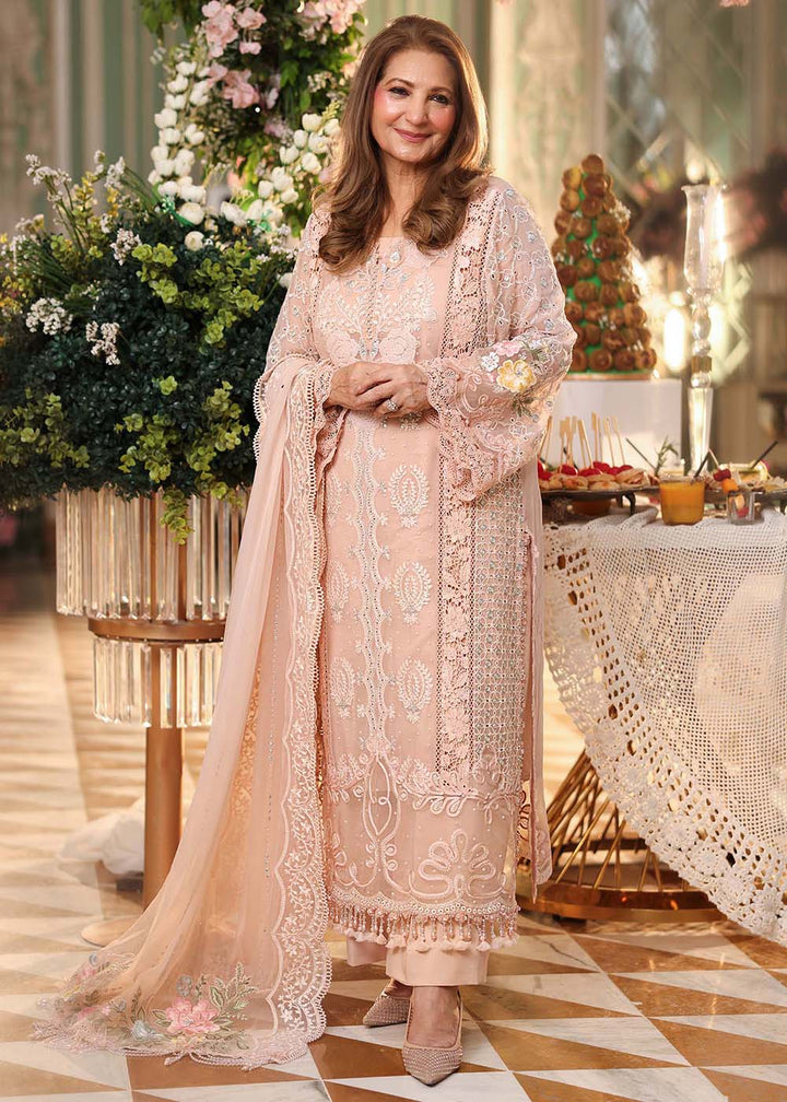 Buy Now Tea Affair Chiffon Formals '26 by Maria B | MPC-26-104 Online in US, UK, Canada, France, Greece, Germany, Ireland, Sweden, UAE & Worldwide at Empress.