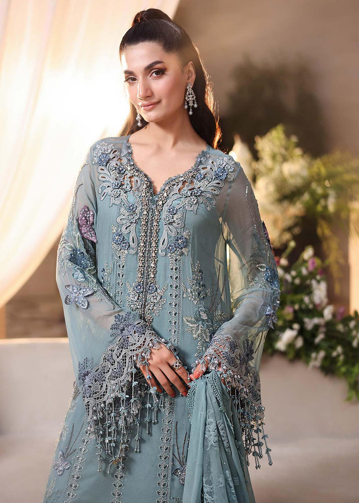 Buy Now Tea Affair Chiffon Formals '26 by Maria B | MPC-26-106 Online in US, UK, Canada, France, Greece, Germany, Ireland, Sweden, UAE & Worldwide at Empress.