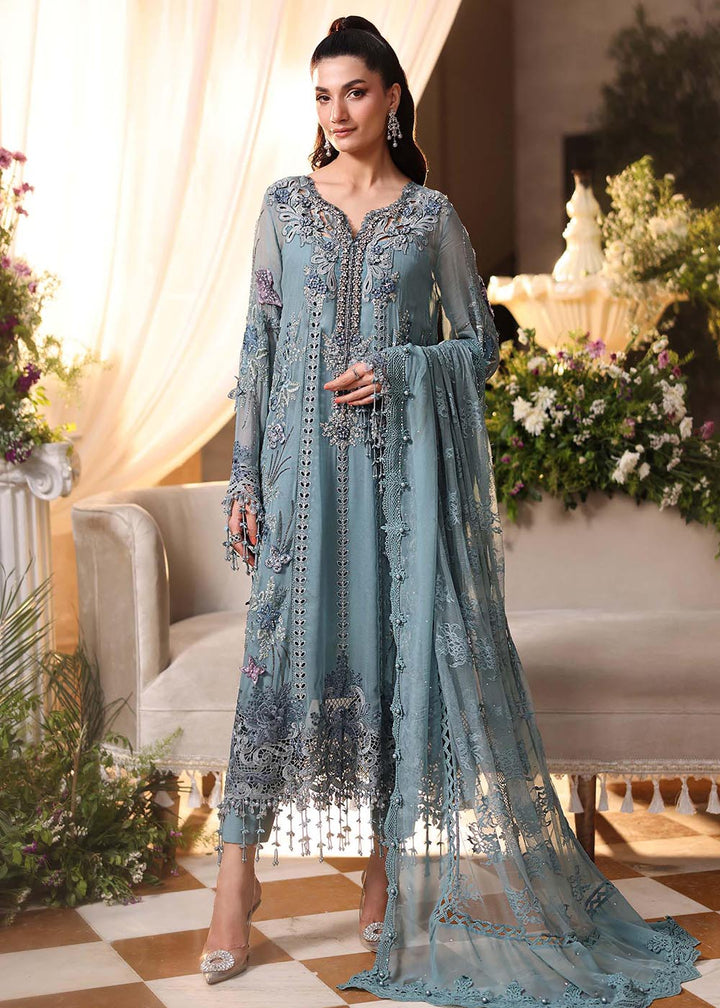 Buy Now Tea Affair Chiffon Formals '26 by Maria B | MPC-26-106 Online in US, UK, Canada, France, Greece, Germany, Ireland, Sweden, UAE & Worldwide at Empress.