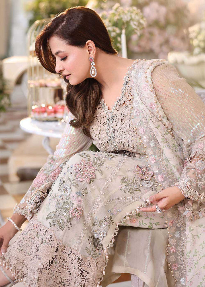 Buy Now Tea Affair Chiffon Formals '26 by Maria B | MPC-26-107 Online in US, UK, Canada, France, Greece, Germany, Ireland, Sweden, UAE & Worldwide at Empress.
