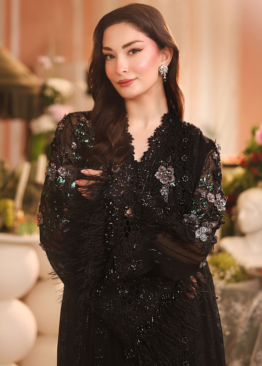 Buy Now Unstitched Chiffon 26 by Maria B | MPC-26-204 Online in US, UK, Canada, France, Italy, Germany, Greece, Sweden, Netherlands, UAE & Worldwide at Empress.