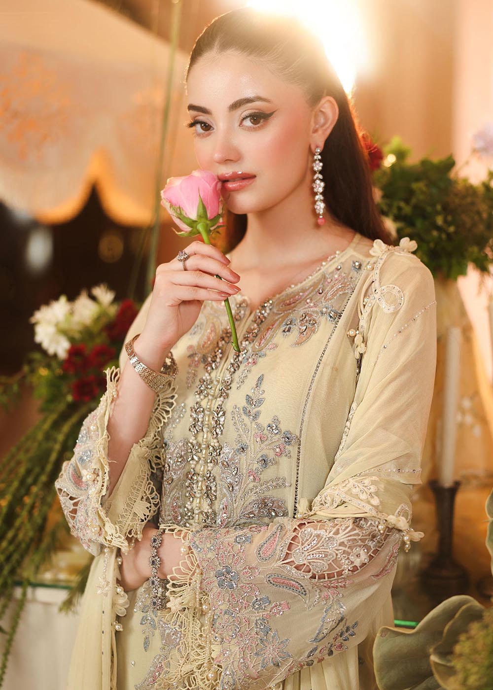 Buy Now Unstitched Chiffon 26 by Maria B | MPC-26-208 Online in US, UK, Canada, France, Italy, Germany, Greece, Sweden, Netherlands, UAE & Worldwide at Empress.
