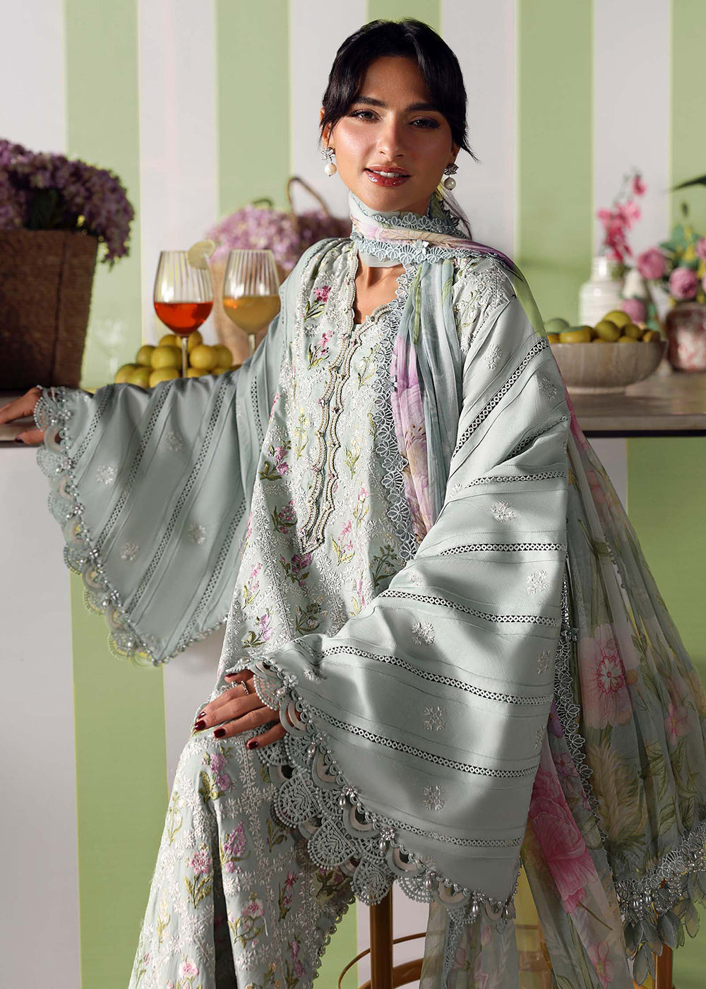 Buy Now M.Prints Summer Lawn '26 by Maria B | MPT-3001B Online in US, UK, Canada, France, Greece, Germany, Ireland, Sweden, Denmark, UAE & Worldwide at Empress.