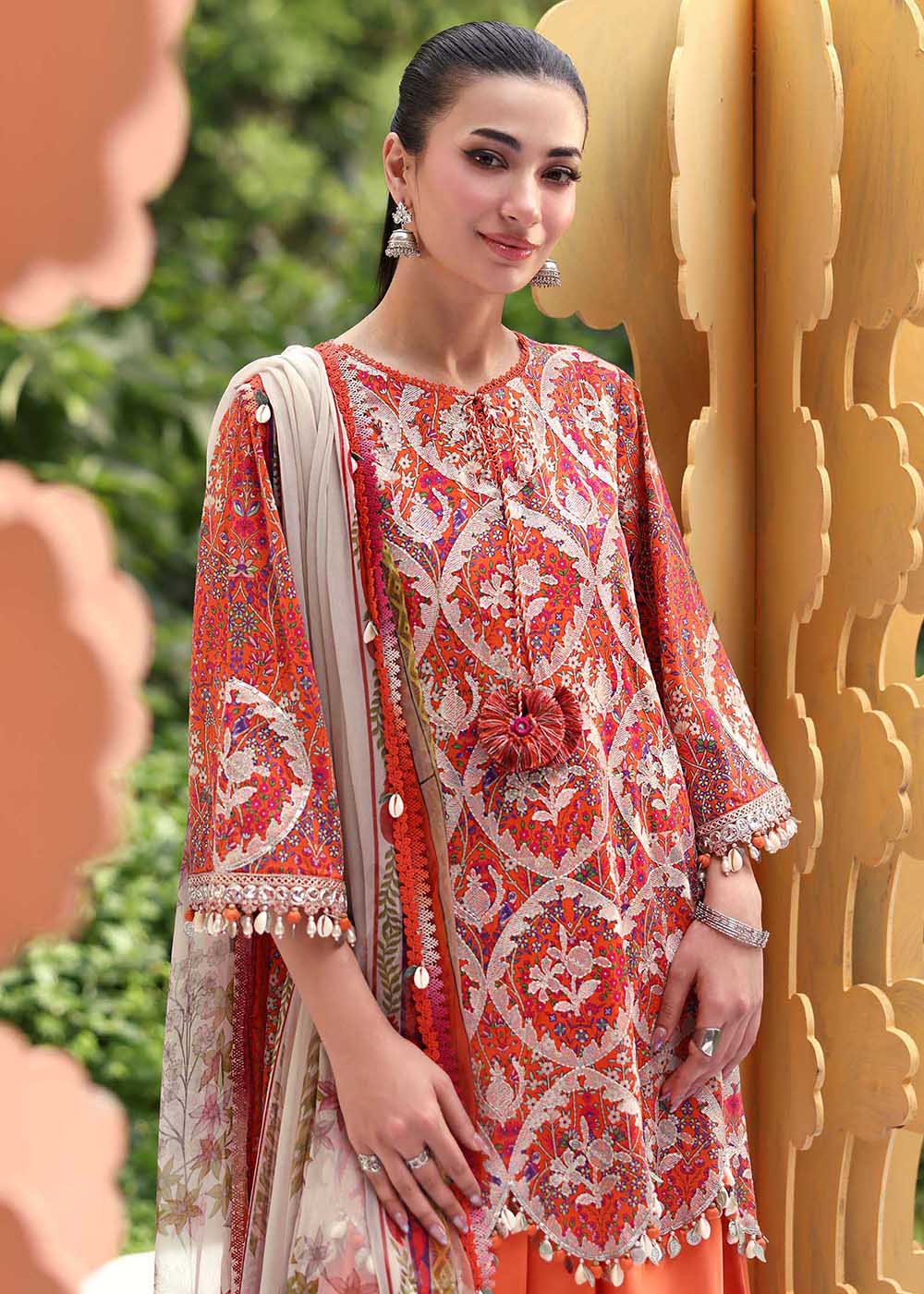 Buy Now M.Prints Summer Lawn '26 by Maria B | MPT-3003A Online in US, UK, Canada, France, Greece, Germany, Ireland, Sweden, Denmark, UAE & Worldwide at Empress.