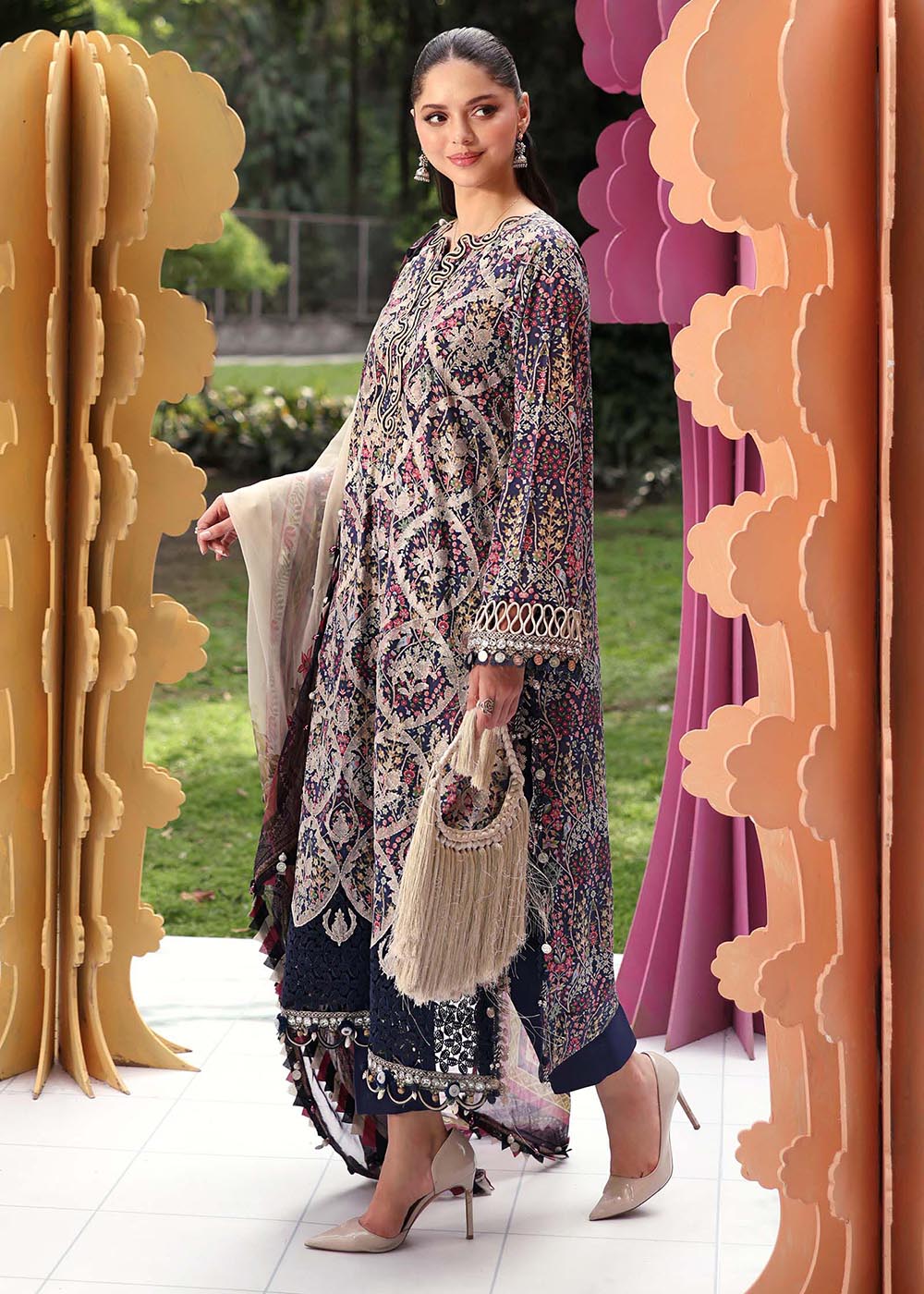 Buy Now M.Prints Summer Lawn '26 by Maria B | MPT-3003B Online in US, UK, Canada, France, Greece, Germany, Ireland, Sweden, Denmark, UAE & Worldwide at Empress.