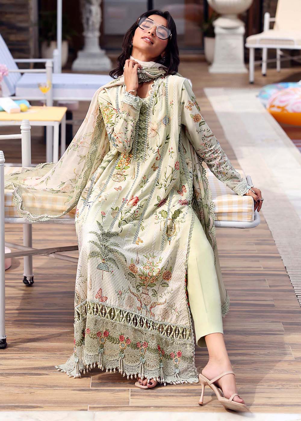 Buy Now M.Prints Summer Lawn '26 by Maria B | MPT-3004B Online in US, UK, Canada, France, Greece, Germany, Ireland, Sweden, Denmark, UAE & Worldwide at Empress.
