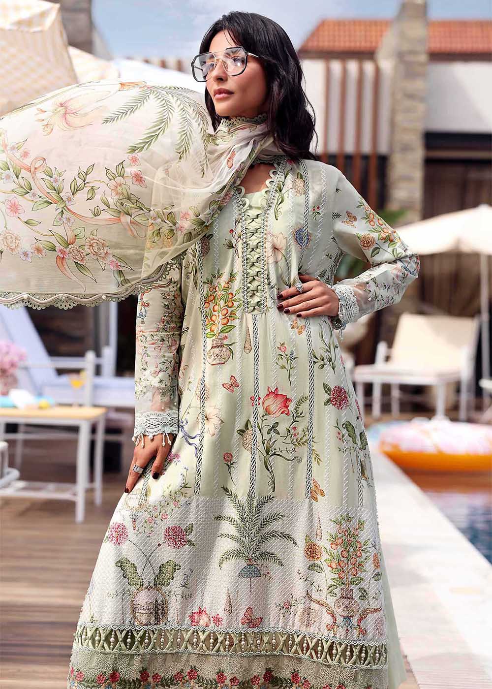 Buy Now M.Prints Summer Lawn '26 by Maria B | MPT-3004B Online in US, UK, Canada, France, Greece, Germany, Ireland, Sweden, Denmark, UAE & Worldwide at Empress.
