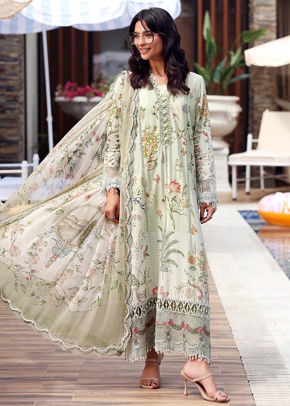 Buy Now M.Prints Summer Lawn '26 by Maria B | MPT-3004B Online in US, UK, Canada, France, Greece, Germany, Ireland, Sweden, Denmark, UAE & Worldwide at Empress.
