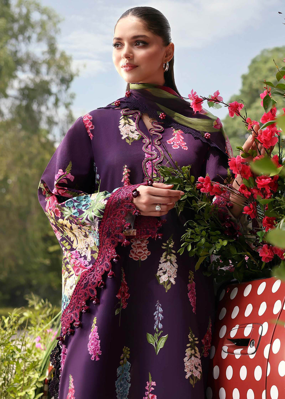 Buy Now M.Prints Summer Lawn '26 by Maria B | MPT-3005A Online in US, UK, Canada, France, Greece, Germany, Ireland, Sweden, Denmark, UAE & Worldwide at Empress.
