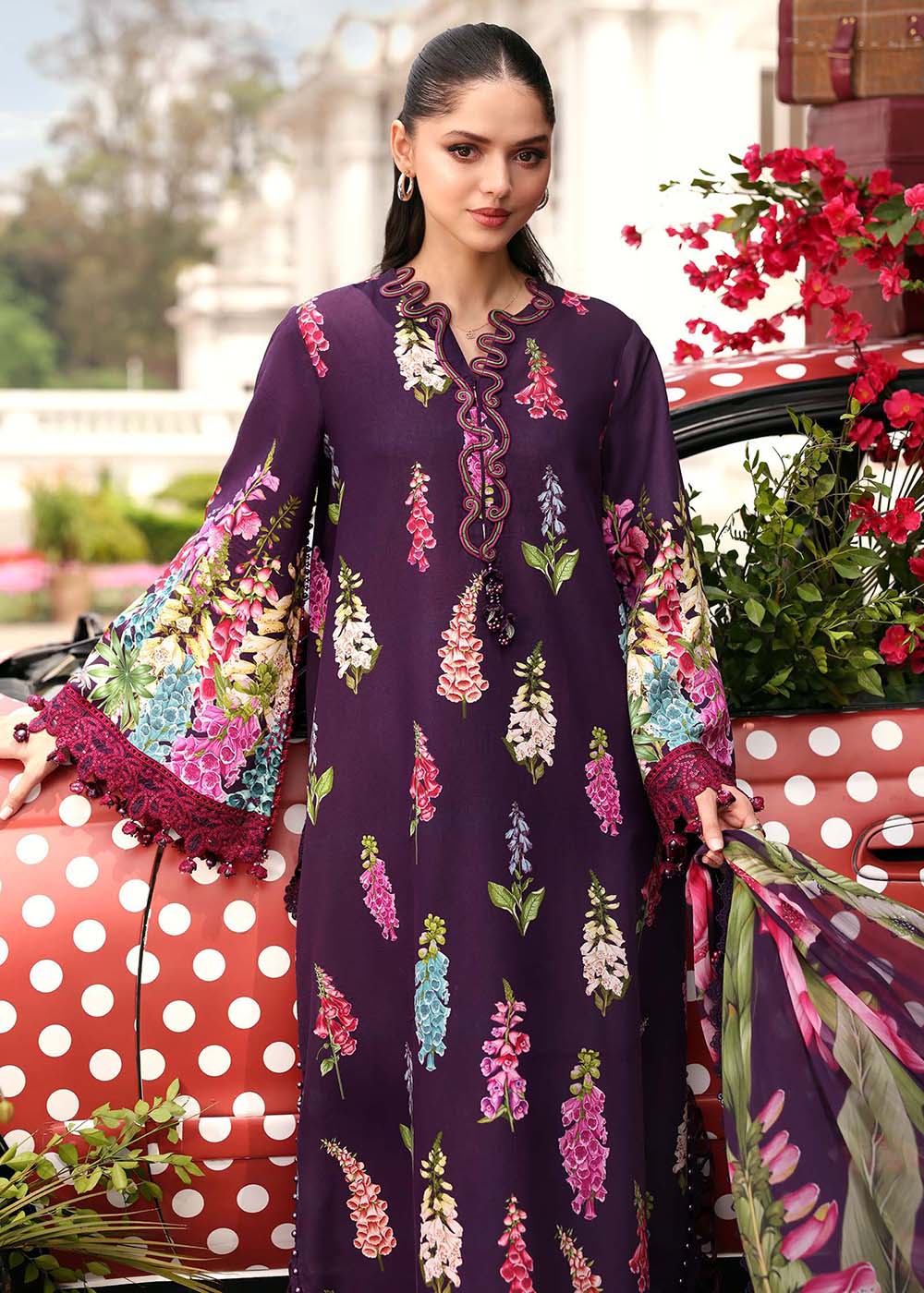 Buy Now M.Prints Summer Lawn '26 by Maria B | MPT-3005A Online in US, UK, Canada, France, Greece, Germany, Ireland, Sweden, Denmark, UAE & Worldwide at Empress.