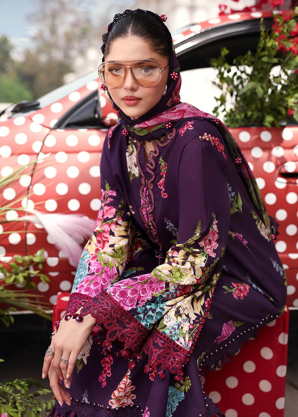 Buy Now M.Prints Summer Lawn '26 by Maria B | MPT-3005A Online in US, UK, Canada, France, Greece, Germany, Ireland, Sweden, Denmark, UAE & Worldwide at Empress.