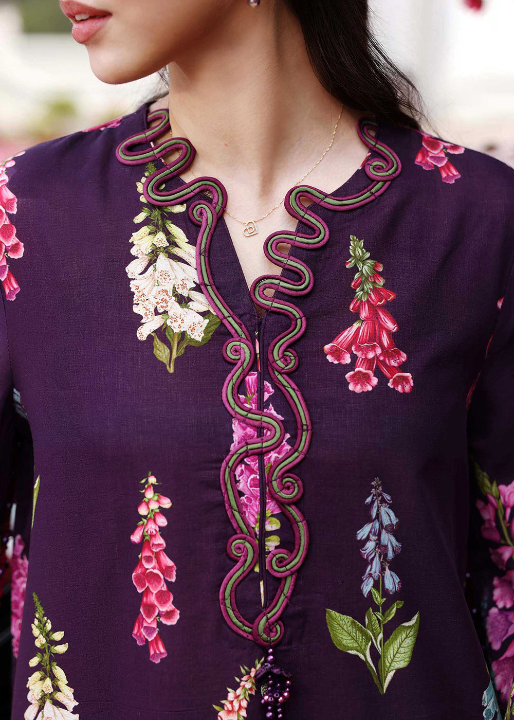Buy Now M.Prints Summer Lawn '26 by Maria B | MPT-3005A Online in US, UK, Canada, France, Greece, Germany, Ireland, Sweden, Denmark, UAE & Worldwide at Empress.