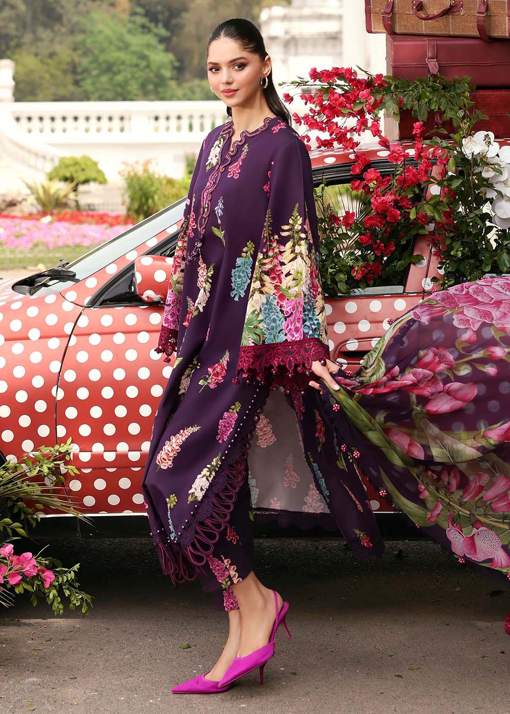 Buy Now M.Prints Summer Lawn '26 by Maria B | MPT-3005A Online in US, UK, Canada, France, Greece, Germany, Ireland, Sweden, Denmark, UAE & Worldwide at Empress.