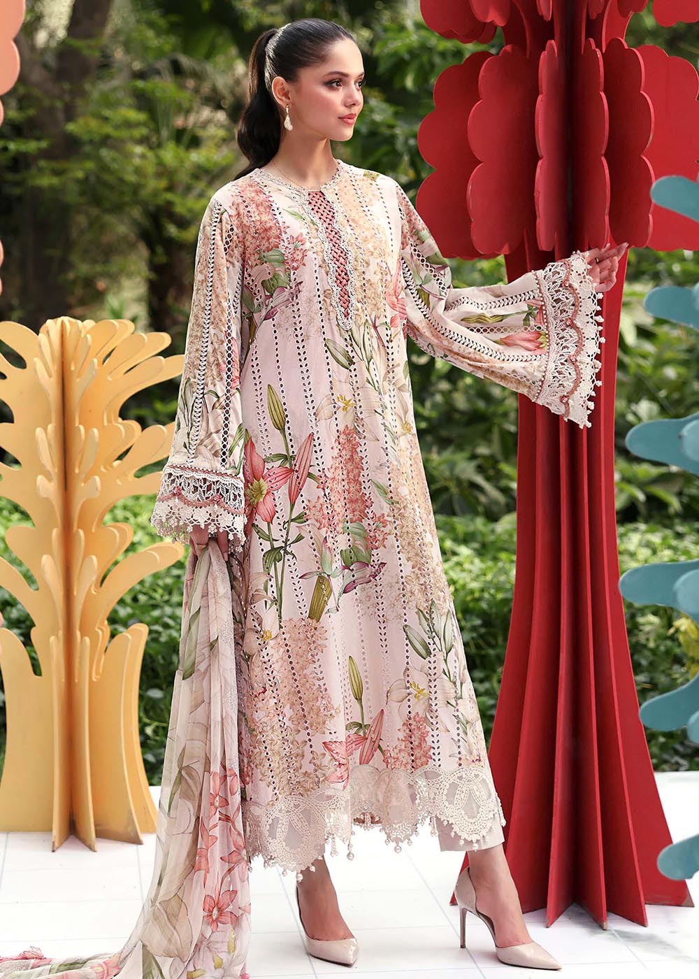 Buy Now M.Prints Summer Lawn '26 by Maria B | MPT-3006A Online in US, UK, Canada, France, Greece, Germany, Ireland, Sweden, Denmark, UAE & Worldwide at Empress.