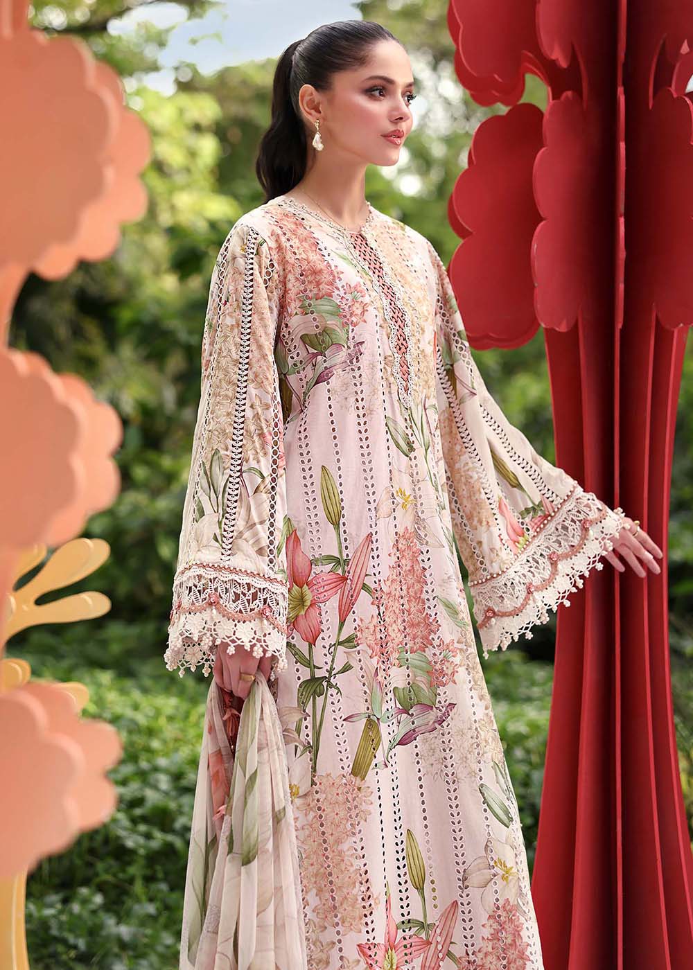Buy Now M.Prints Summer Lawn '26 by Maria B | MPT-3006A Online in US, UK, Canada, France, Greece, Germany, Ireland, Sweden, Denmark, UAE & Worldwide at Empress.