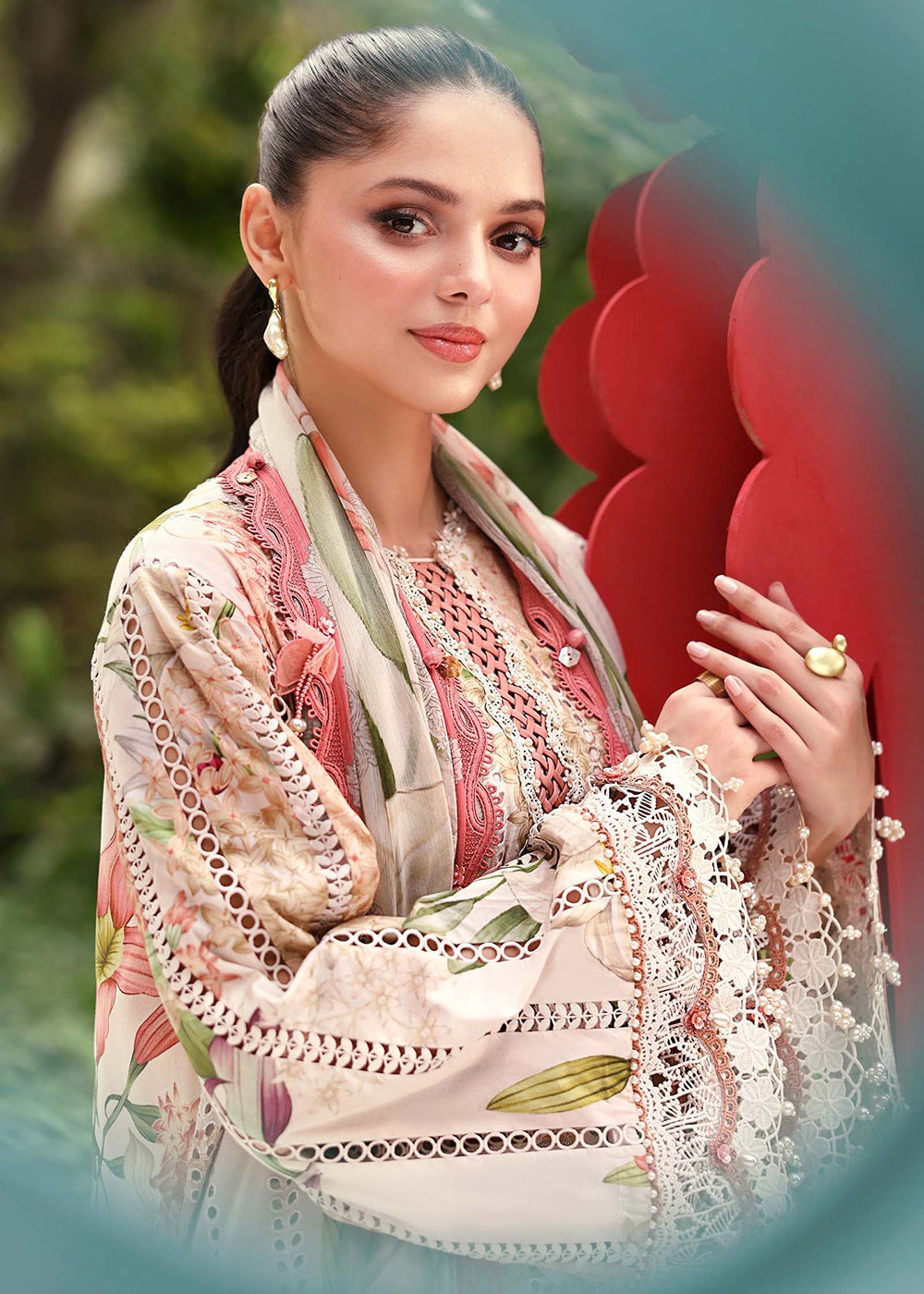 Buy Now M.Prints Summer Lawn '26 by Maria B | MPT-3006A Online in US, UK, Canada, France, Greece, Germany, Ireland, Sweden, Denmark, UAE & Worldwide at Empress.