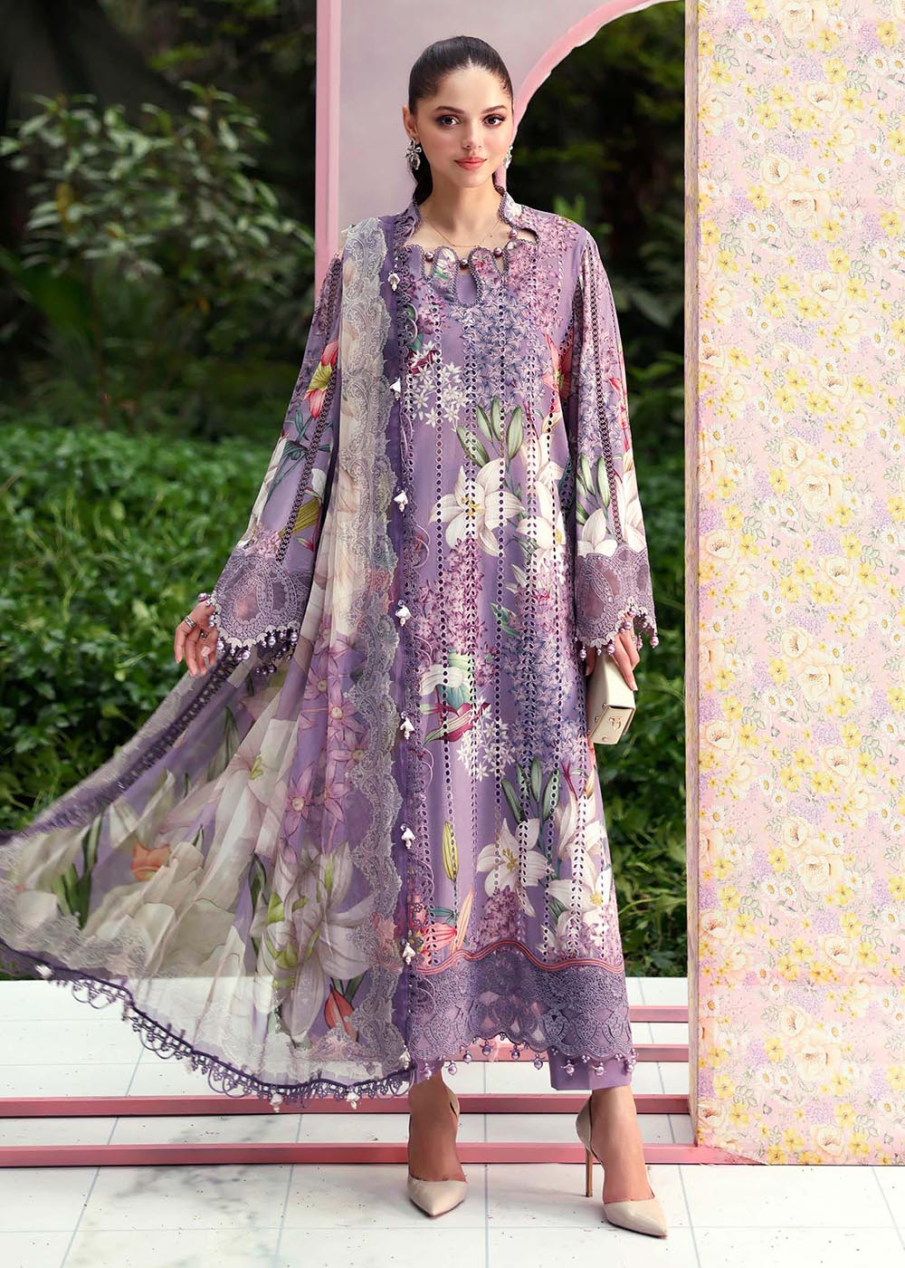 Buy Now M.Prints Summer Lawn '26 by Maria B | MPT-3006B Online in US, UK, Canada, France, Greece, Germany, Ireland, Sweden, Denmark, UAE & Worldwide at Empress.