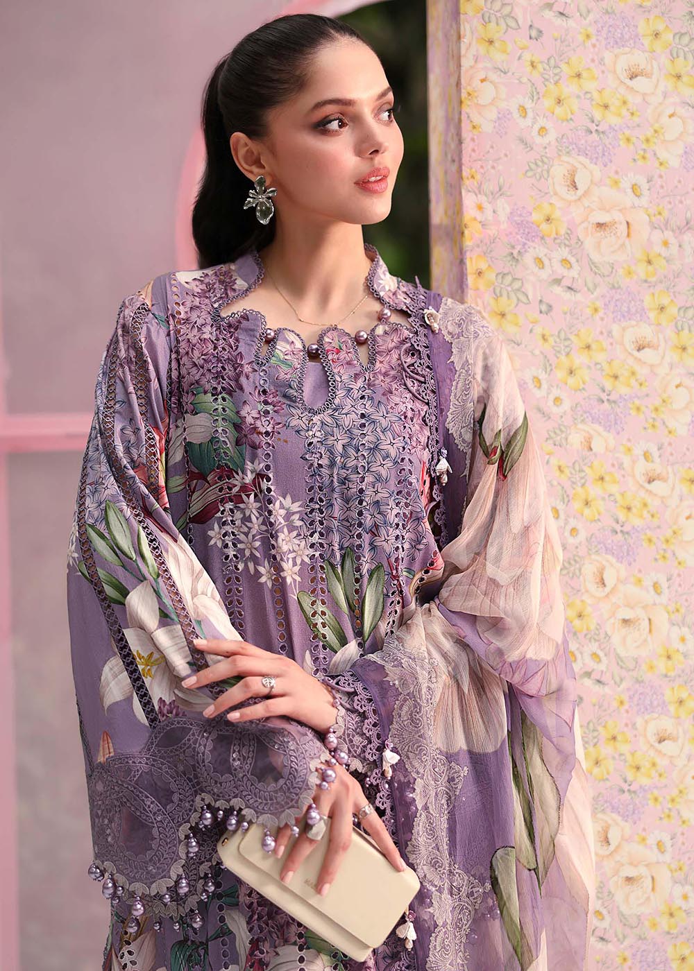 Buy Now M.Prints Summer Lawn '26 by Maria B | MPT-3006B Online in US, UK, Canada, France, Greece, Germany, Ireland, Sweden, Denmark, UAE & Worldwide at Empress.