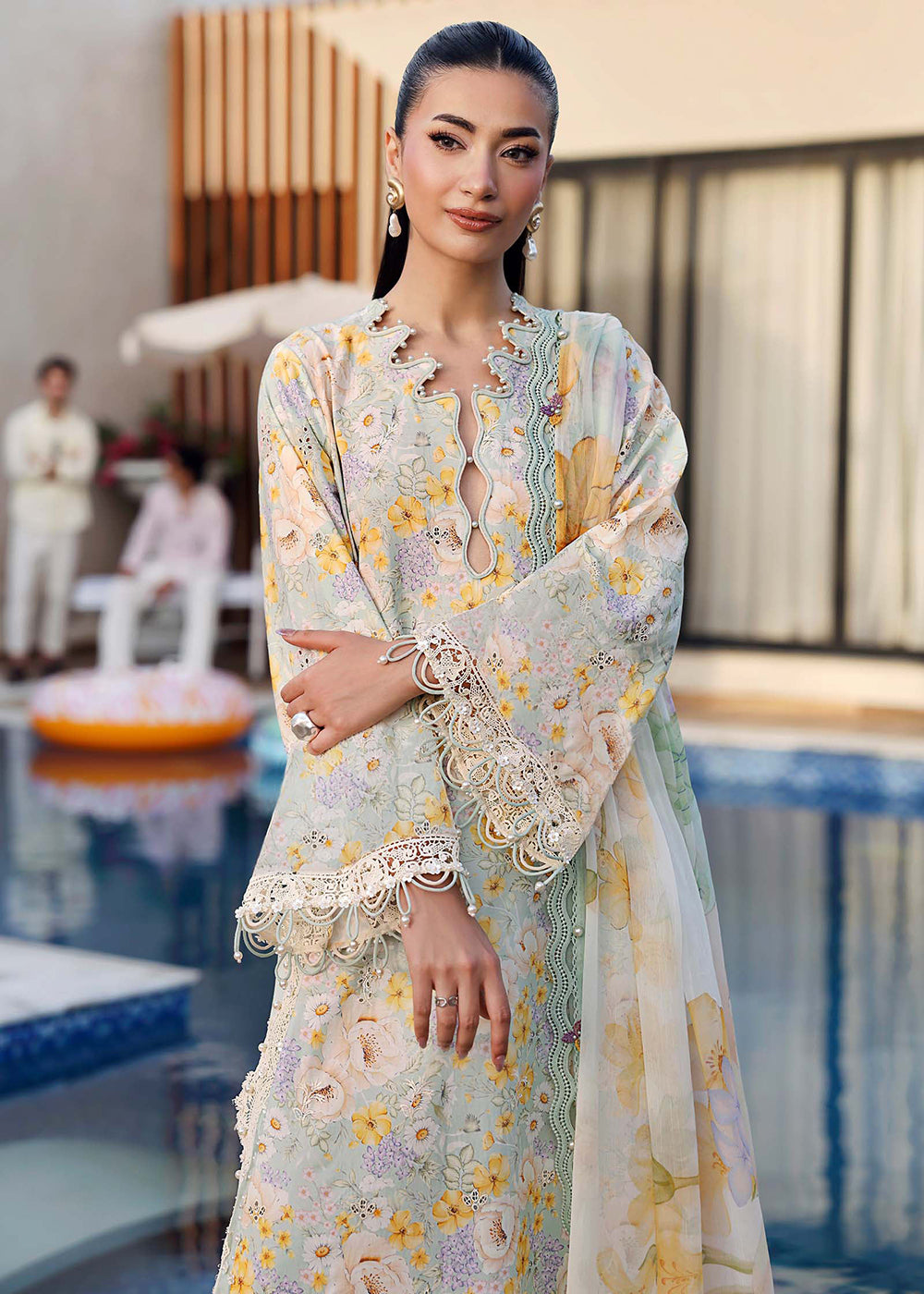 Buy Now M.Prints Summer Lawn '26 by Maria B | MPT-3007A Online in US, UK, Canada, France, Greece, Germany, Ireland, Sweden, Denmark, UAE & Worldwide at Empress.