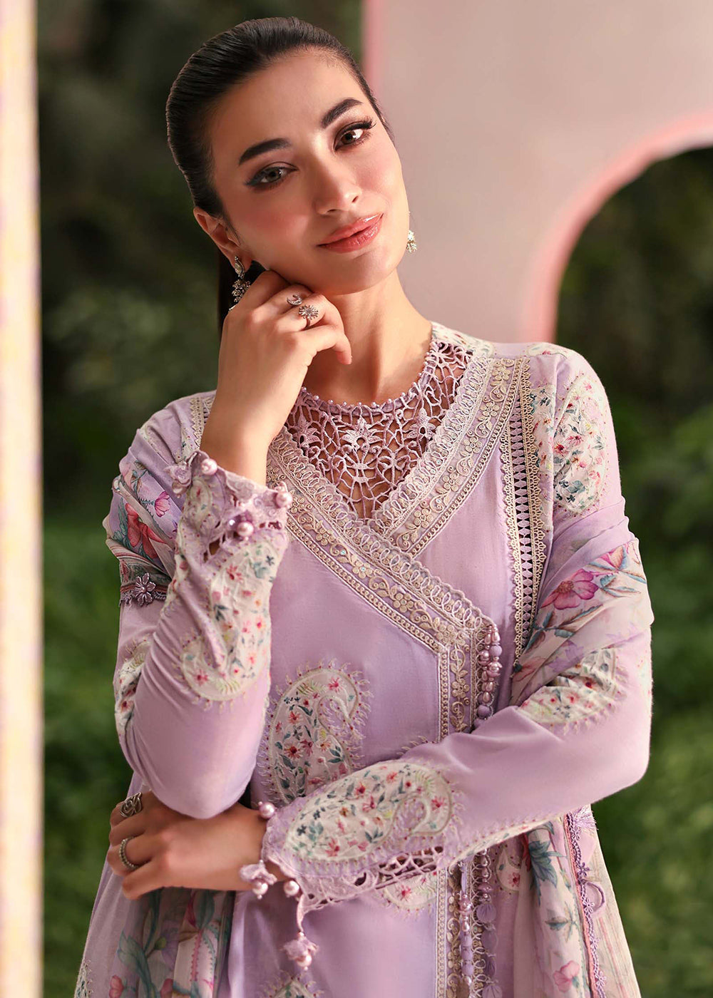 Buy Now M.Prints Summer Lawn '26 by Maria B | MPT-3009B Online in US, UK, Canada, France, Greece, Germany, Ireland, Sweden, Denmark, UAE & Worldwide at Empress.