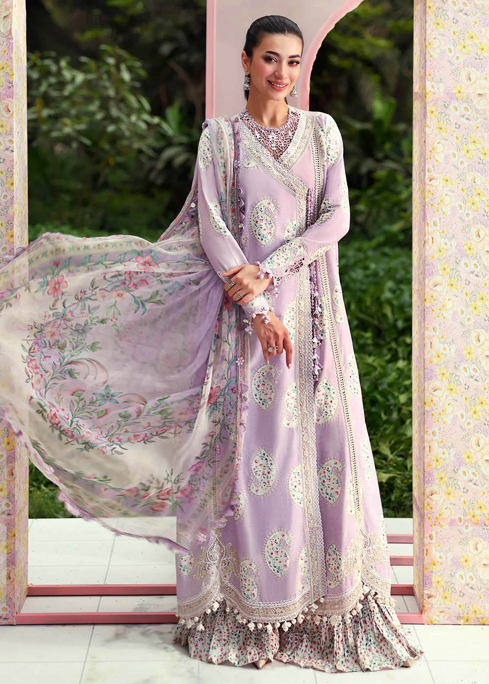 Buy Now M.Prints Summer Lawn '26 by Maria B | MPT-3009B Online in US, UK, Canada, France, Greece, Germany, Ireland, Sweden, Denmark, UAE & Worldwide at Empress.