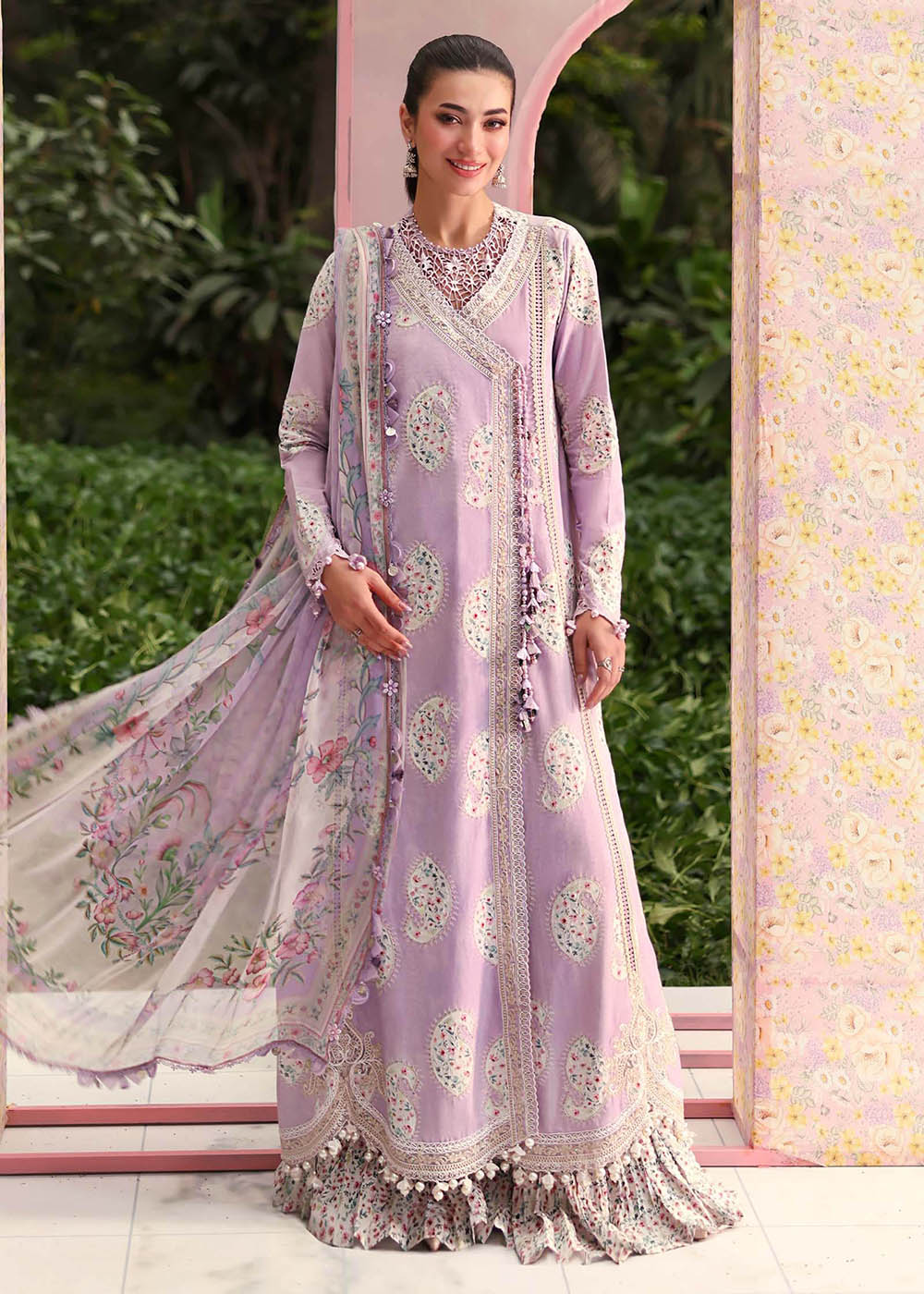 Buy Now M.Prints Summer Lawn '26 by Maria B | MPT-3009B Online in US, UK, Canada, France, Greece, Germany, Ireland, Sweden, Denmark, UAE & Worldwide at Empress.
