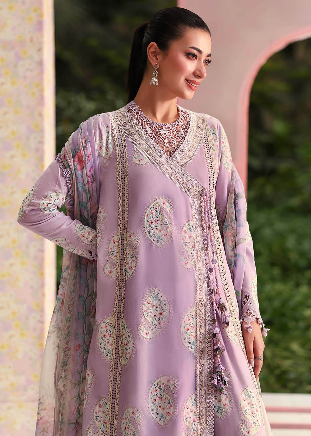 Buy Now M.Prints Summer Lawn '26 by Maria B | MPT-3009B Online in US, UK, Canada, France, Greece, Germany, Ireland, Sweden, Denmark, UAE & Worldwide at Empress.