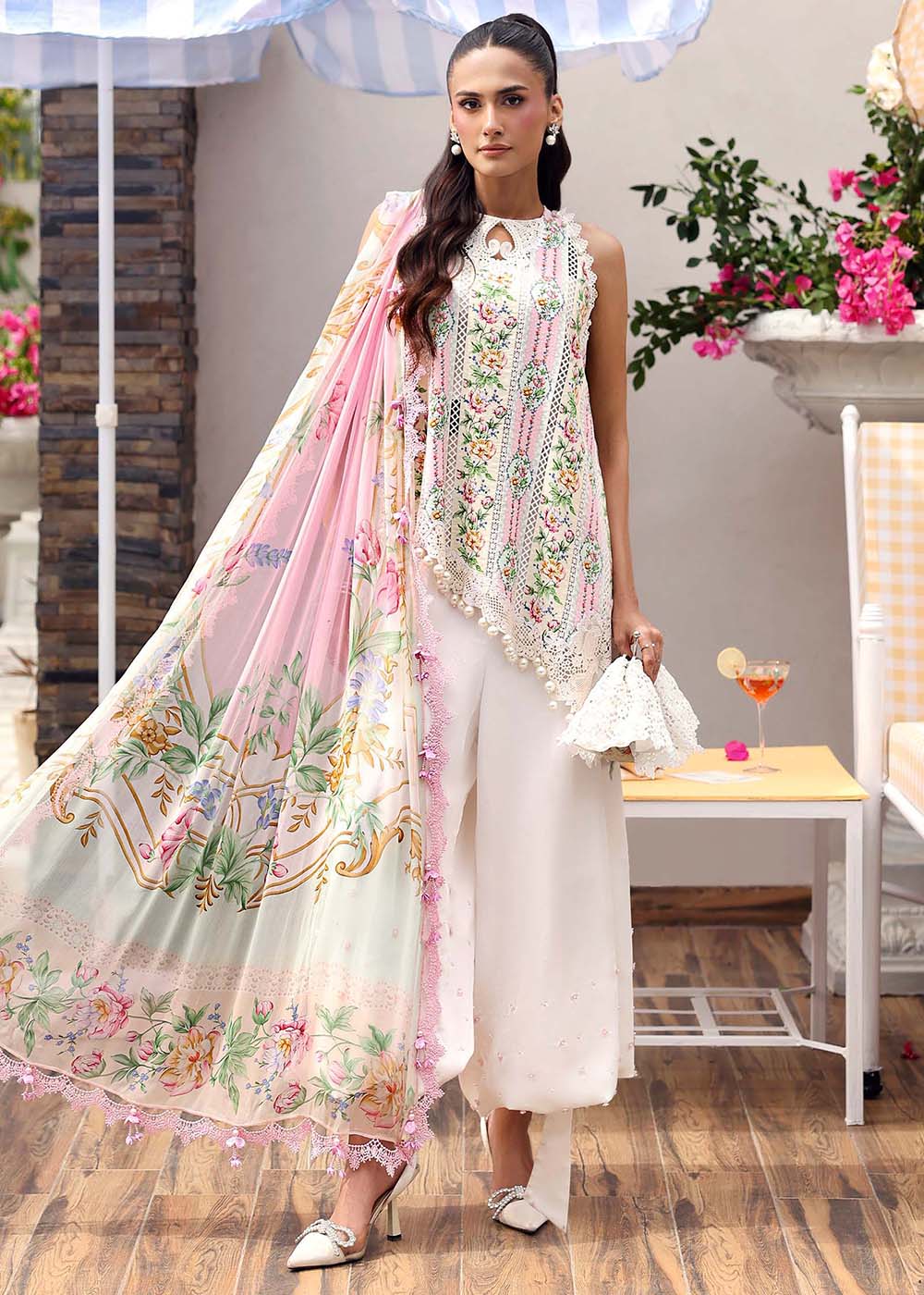 Buy Now M.Prints Summer Lawn '26 by Maria B | MPT-3010A Online in US, UK, Canada, France, Greece, Germany, Ireland, Sweden, Denmark, UAE & Worldwide at Empress.