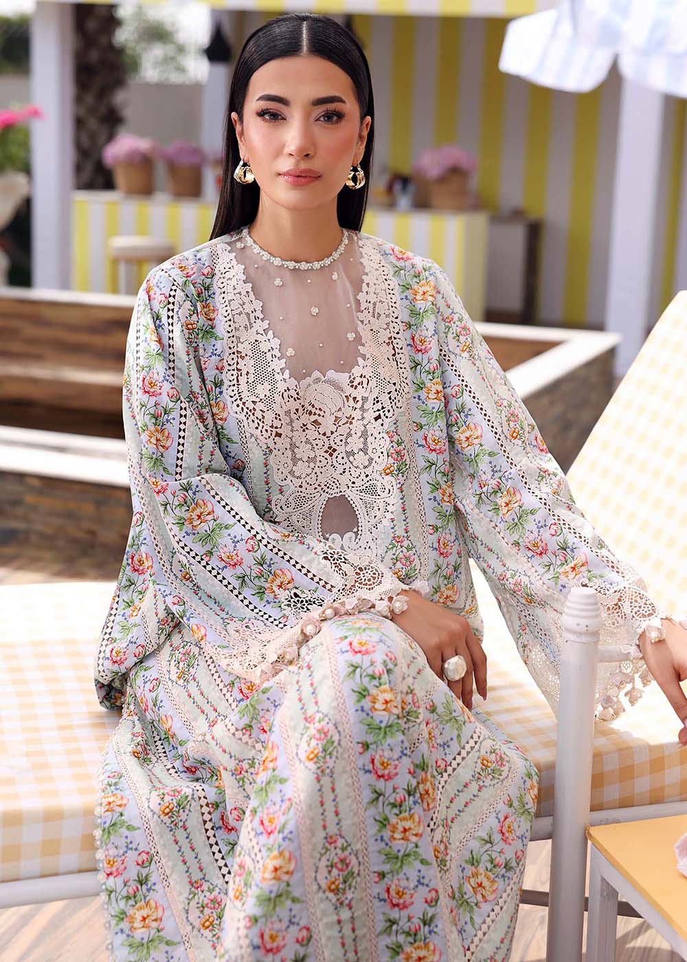 Buy Now M.Prints Summer Lawn '26 by Maria B | MPT-3010B Online in US, UK, Canada, France, Greece, Germany, Ireland, Sweden, Denmark, UAE & Worldwide at Empress.